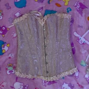 Elegant Cream Corset Top